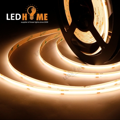 LEDHOME COB 灯带 480Led/m 8mm 9watts 输入 12/24v LED 灯带