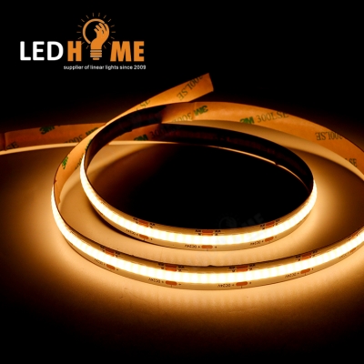 LEDHOME CCT COB Strip Light 640led/m 10mm 24watts Input 24v Tunable white LED Light Strips