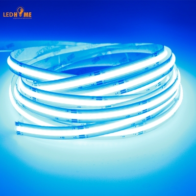 LEDHOME Single color COB Strip Light 480Led/m 10mm 5/10/15watts Input 12/24v LED Light Strips